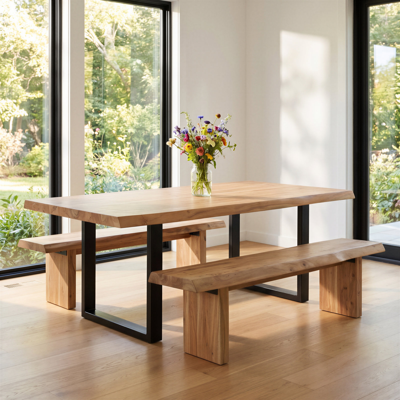 Colin Dining Bench, 18" H x 65" W x 15" D, Teak