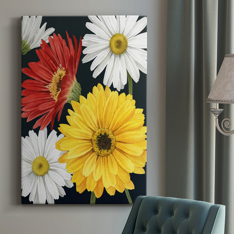 Gerbera - impression sur toile tendue, L 12 po x H 18 po