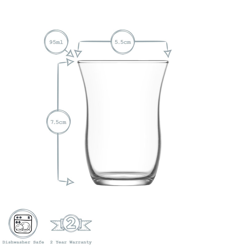 95ml Tea Glass / Coffee Glass, 6