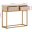 Krystal 90cm Solid Wood Top Console Table