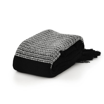 Plaid Cotton Throw Blanket