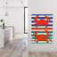 Impression d'art mural nautique rouge crabe rétro rétro-129771388