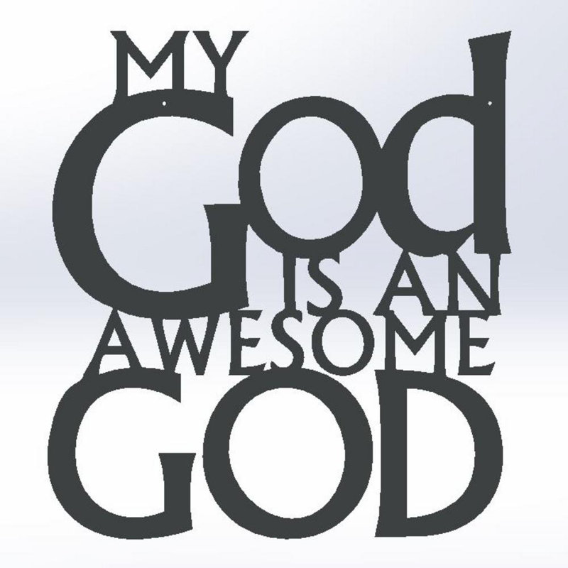 Aldershot Handmade Religious & Spiritual Wall Decor on Metal, Black Powder Coating