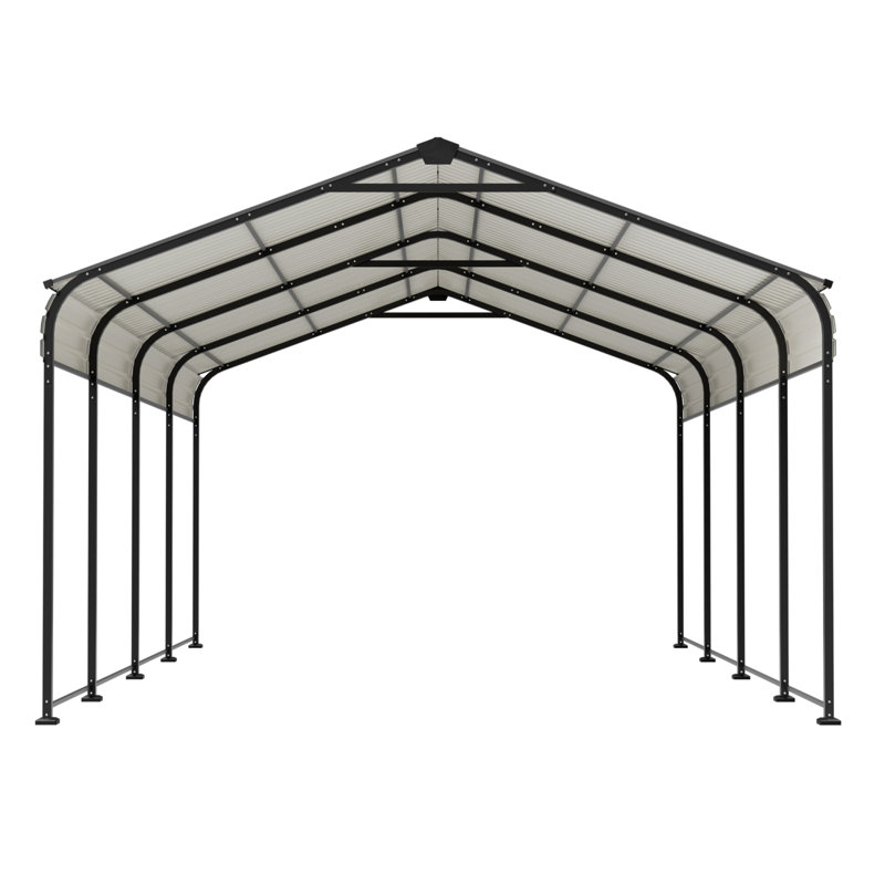 Abri de voiture en acier galvanisé 12 x 20 pi pour véhicule extérieur et abri pour événements