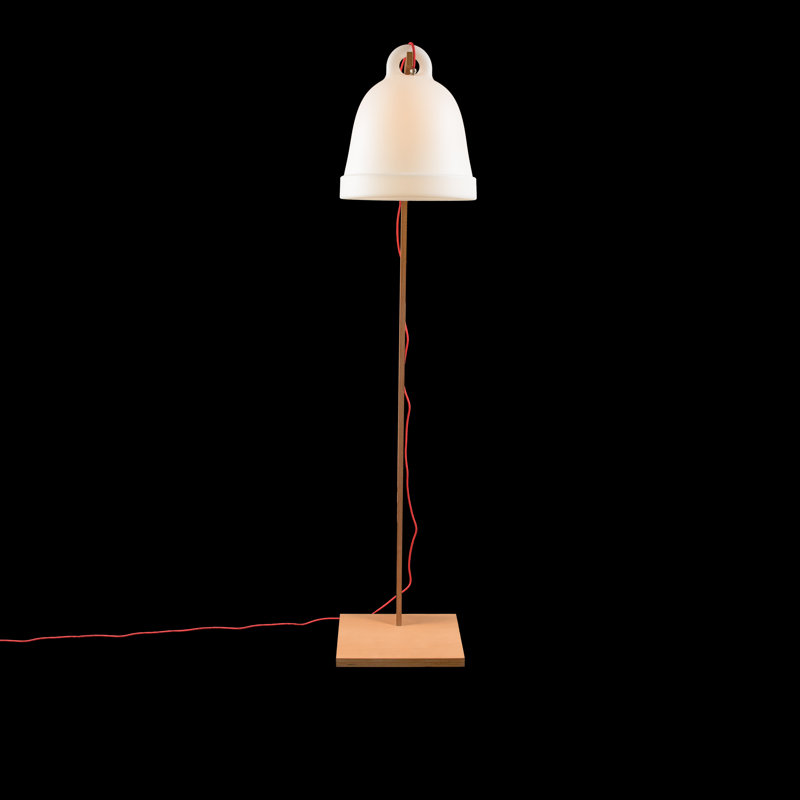 Adelene 74'' Brown Arched Floor Lamp