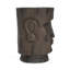 Table d'appoint d'extérieur, tabouret de table de bout à piédestal Moai, pour la maison