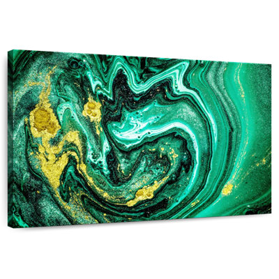 Avery Green Gold Abstract