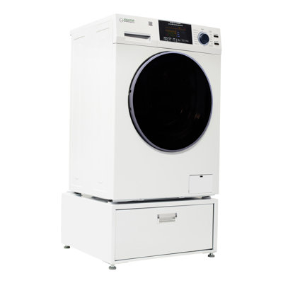 Equator Advanced Appliances 1.62 Cubic Feet Front Load Washer with Steam Wash with Pedestal