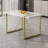 5-Piece Modern Rectangular Dining Set with High-Gloss Table and Faux Leather Cantilever Chairs-89984115-85468451