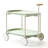 Moon Storage Cart For Primary Living Space, Nordic Mobile Trolley With Double - Layer Design, T Shaped Structure, Artsy Style, Beech Wood Tone Kitchen Style Trolley, Shelf Room, Artsy,