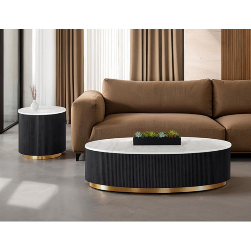 Michael 2-piece Oval Coffee Table Set