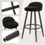 Aaser Upholstered Counter Stool with Metal Frame-990136763