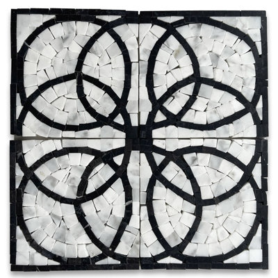 4 in. x 4 in. Marble Decorative Accent