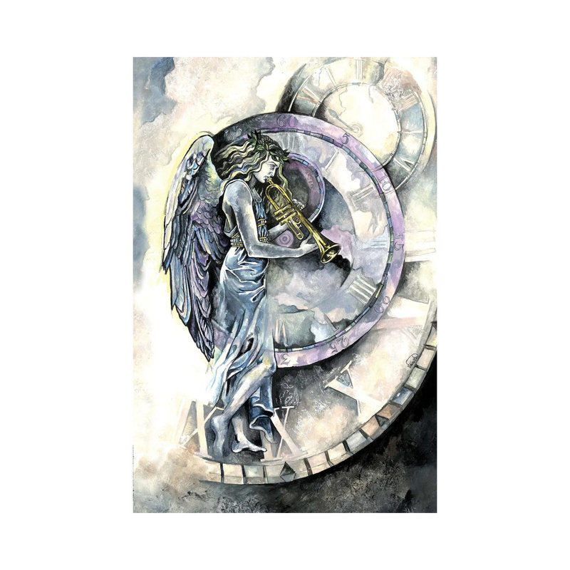 Angel Of Time by Fanitsa Petrou - Wrapped Canvas Gallery-Wrapped Canvas Giclée, 20.32 cm H x 30.48 cm W