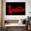 Abstrait numérique Wispy Red-207379122