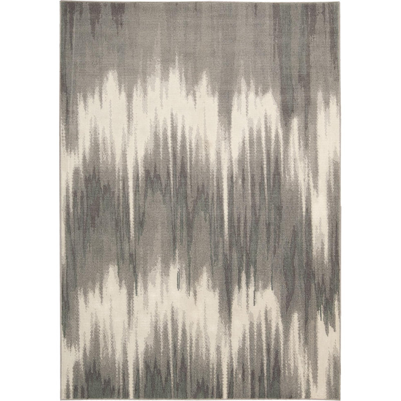 Stephengould Viscose Abstract Indoor Rug, Rectangle 5'6" x 8'