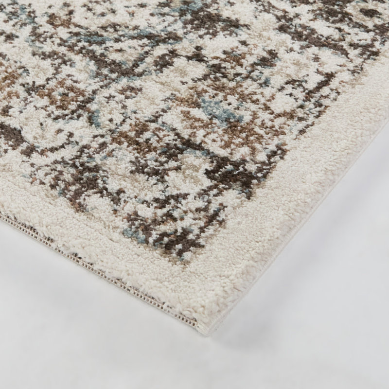 Clarkson Charcoal Vintage Oriental Area Rug, Rectangle 7'10.5" x 10'0.1"