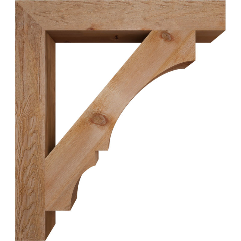 Support de bloc Balboa, Cèdre rouge de l'Ouest brut, L 6 po x P 42 po x H 48 po