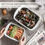 MALACASA Rectangle Porcelain China 2 Piece Bakeware Set