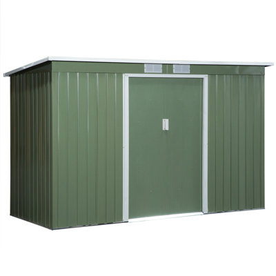 9 ft. W x 4 ft. D Metal Lean-To Storage Shed