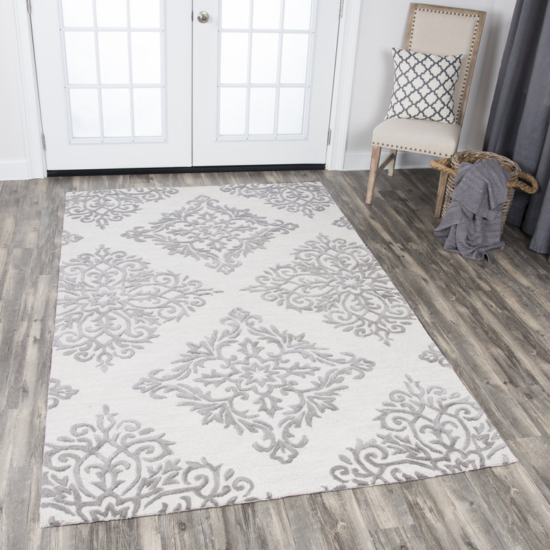 Tapis naturel touffeté à la main, Rectangle 8 pi x 10 pi
