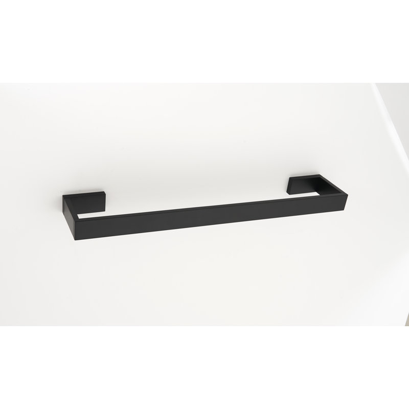 Barre à serviettes murale linéaire 18 po, Noir mat, L 18 po x P 3,06 po