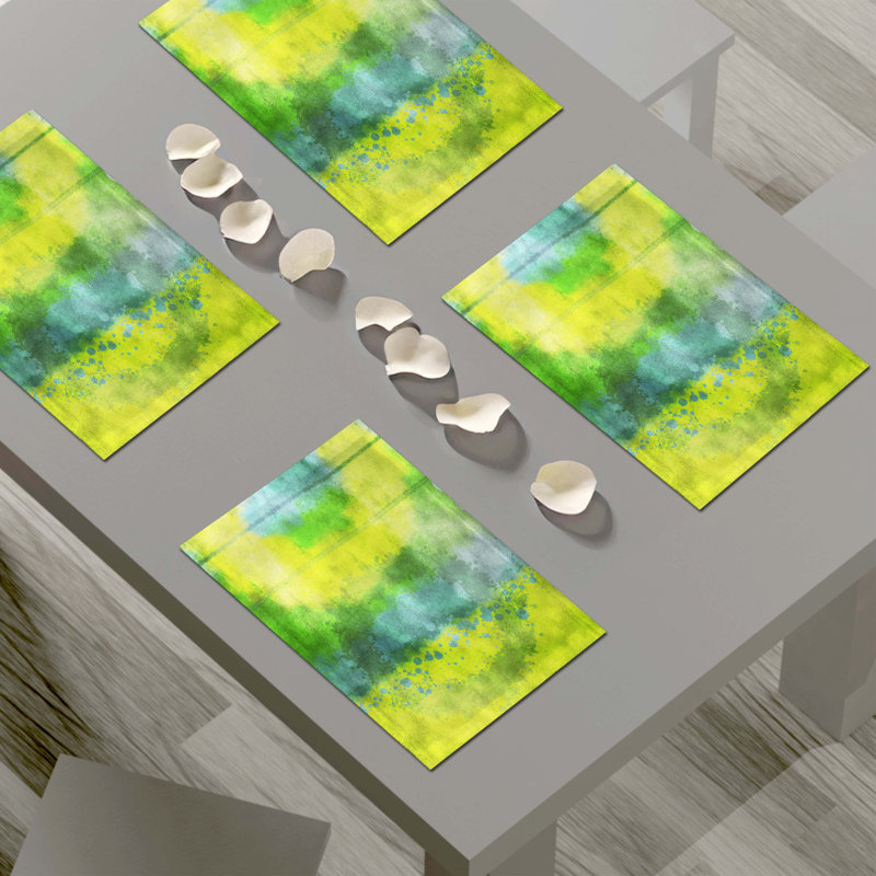 Polyester Abstract Rectangle Placemat