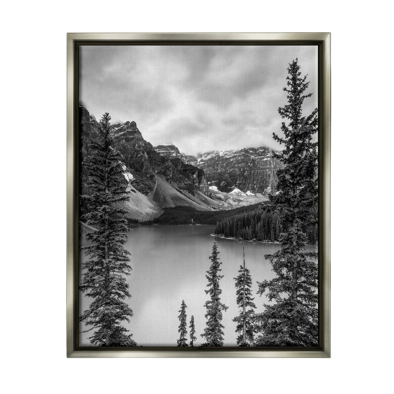 «Millwood Pines Woodland Pond», paysage encadré par Floater par Daniel Sproul, H 21 po x l 17 po x P 1,7 po