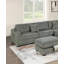 Ensemble de salon modulaire en forme de L avec repose-pieds 3 pièces Sincere-1250203671