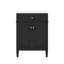 Meuble-lavabo moderne 24 po avec lavabo 2 portes à fermeture douce et tiroir-121085738