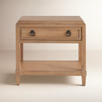 Hayes 1-Drawer Oak Nightstand