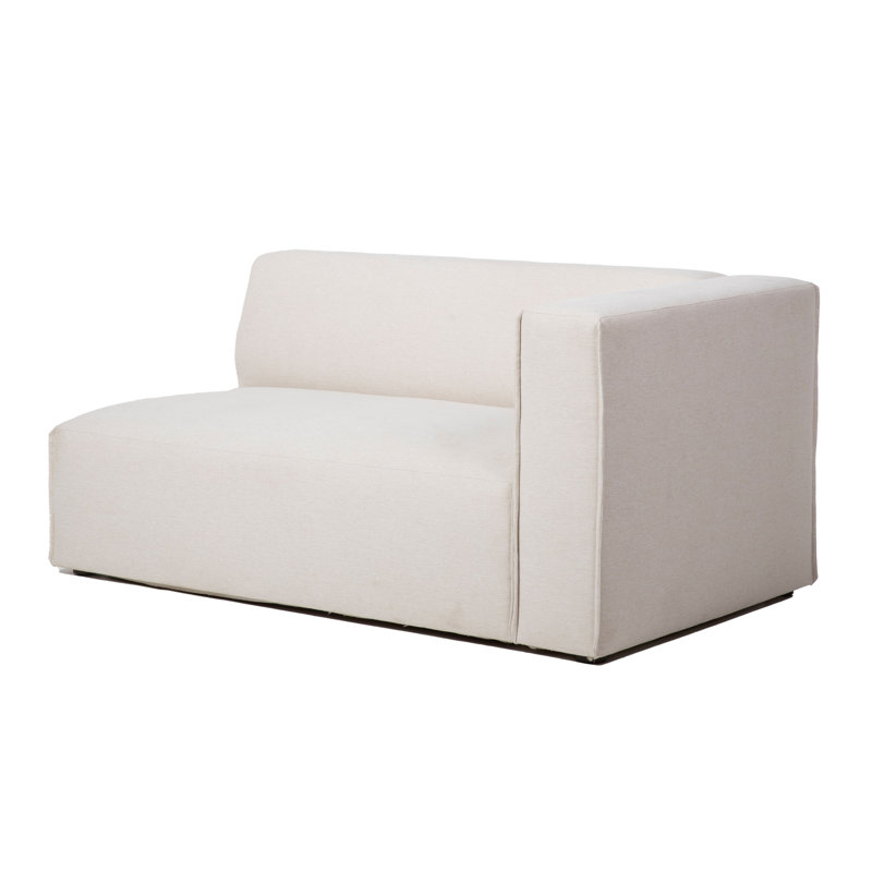 Canapé modulaire rembourré 66 po Premium, Accoudoir à droite (vu de face)