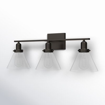Catalina 3 Light Transparent Dimmable Bath Sconce