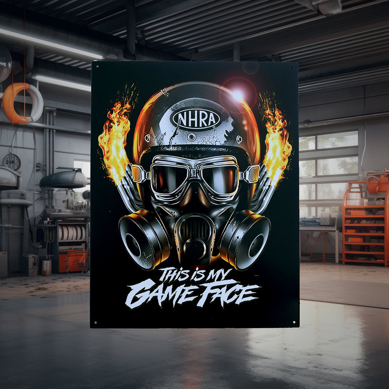 NHRA Game Face Sign Drag Racing Hot Rod Car Man Cave Garage Wall Art Home Decor NHRA Game Face Sign Drag Racing Hot Rod Car Man Cave Garage Wall Art Home Decor
