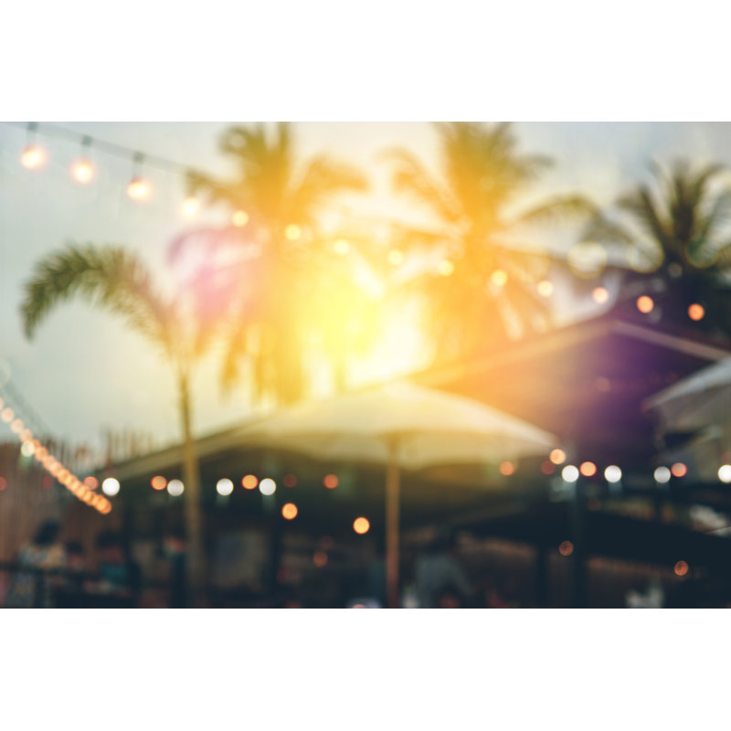 Sunset In Beach by Thanasus - Wrapped Canvas Print, 30cm H x 46cm W