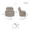Sitz 40" Transitional Genuine Leather Manual Recliner-1825600585