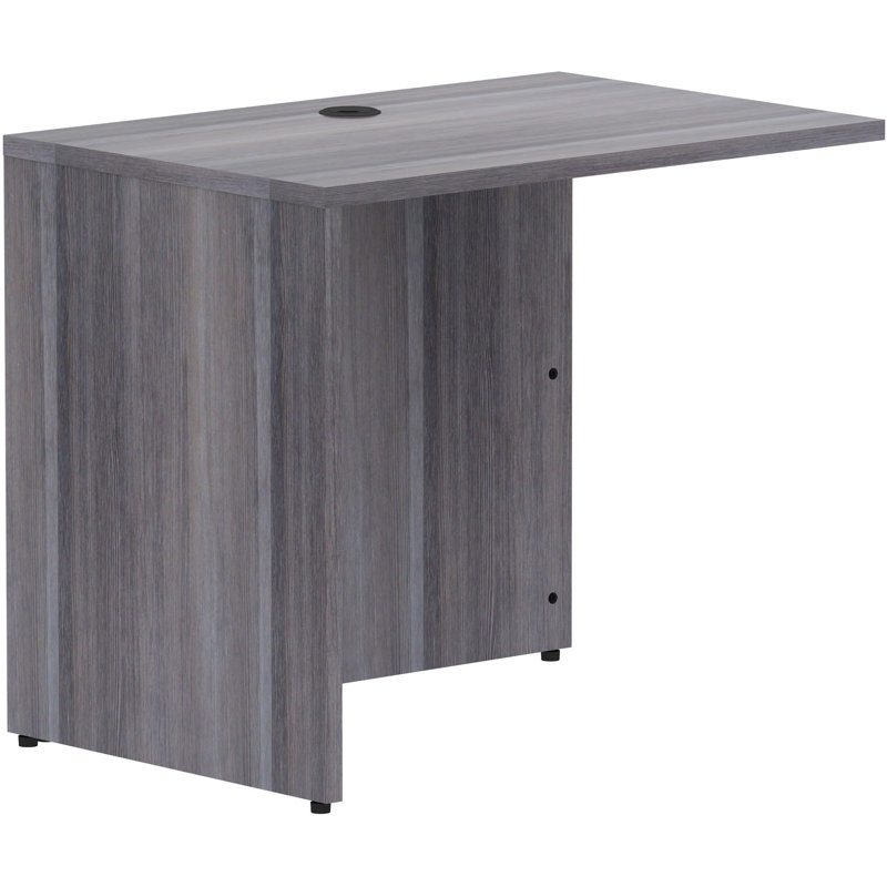 Essentials Series 30" H x 35" W Desk Return, Weathered Charcoal