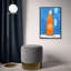Oliver Gal Vibrant Orange Revival Fashion and Glam - Hand-Applied Glass Coat Framed Canvas Art-576411240-576411241