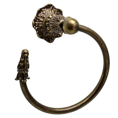 Acanthus swing towel smooth ring left Renaissance style in Satin