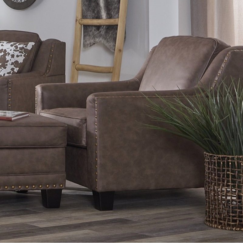 Chaise cloutée 37 "- Coco Perle