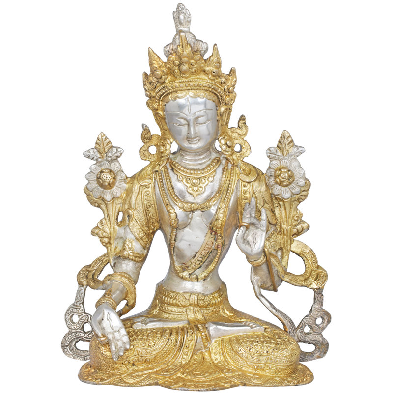 Figurine Tara blanche aux sept yeux déesse bouddhiste