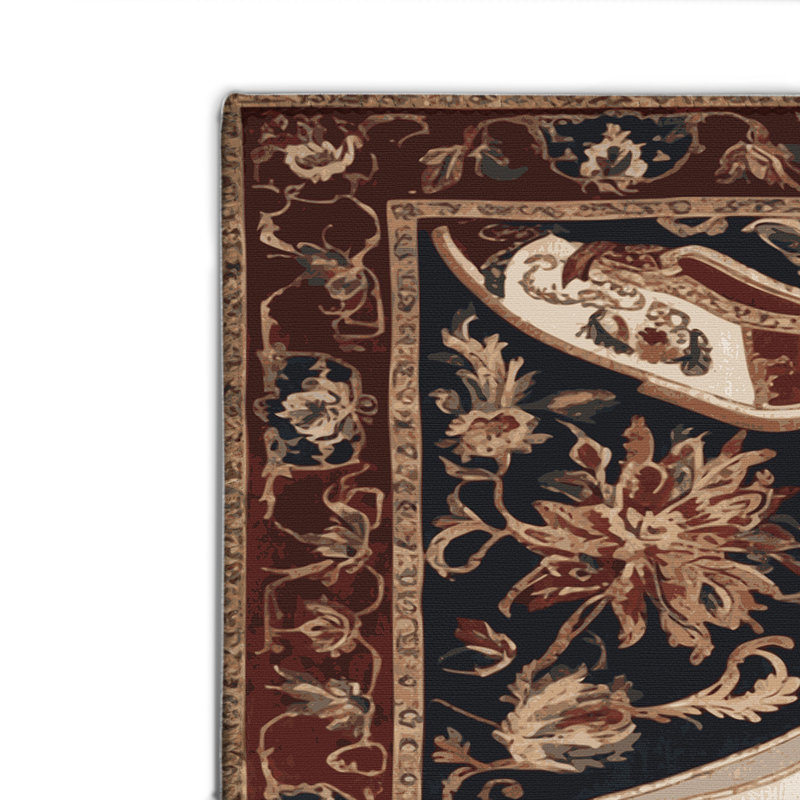 Tapis noir français intérieur et extérieur, Rectangulaire 2 pi x 3 pi