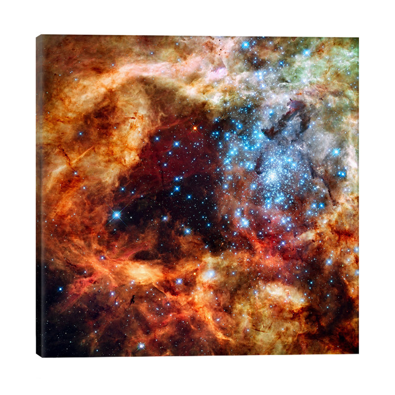 R136 Star Cluster (Hubble Space Telescope) 1 Piece Wall Art on Canvas, 93.98 cm H x 93.98 cm W x 3.175 cm D, Wrapped Canvas