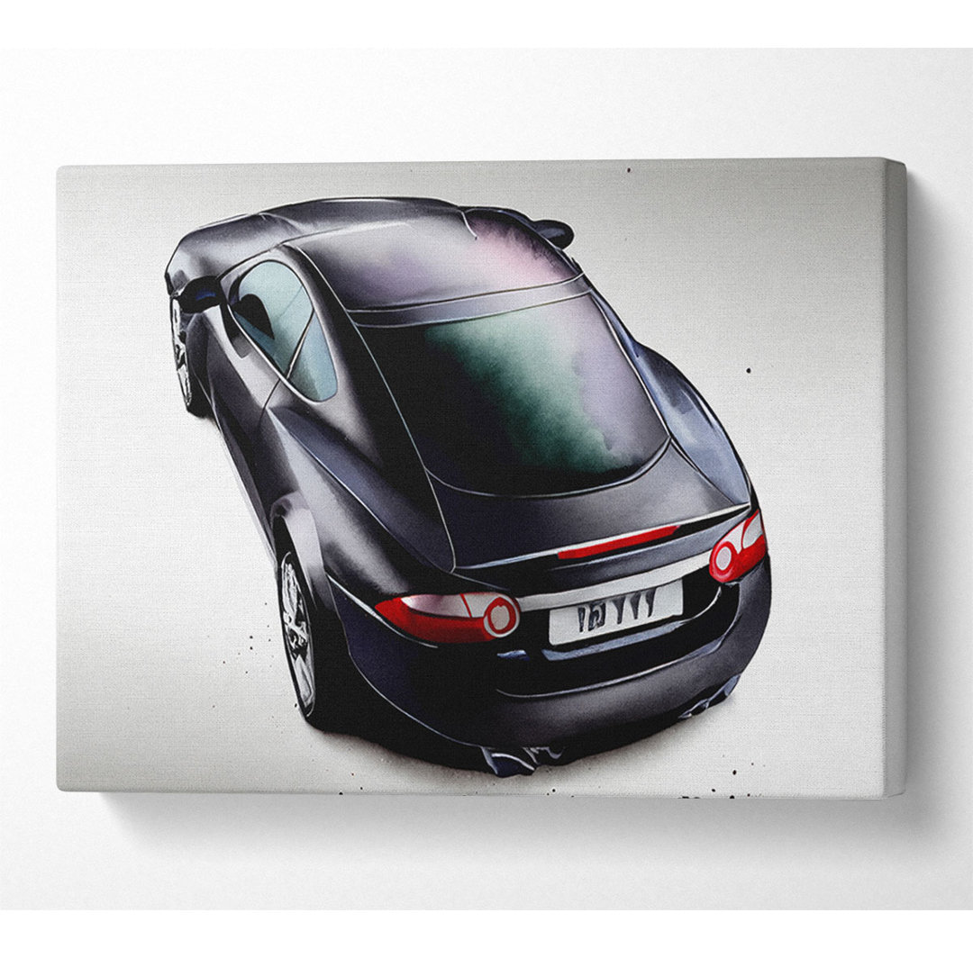 Aston Martin Rückansicht - Wrapped Canvas Kunstdrucke