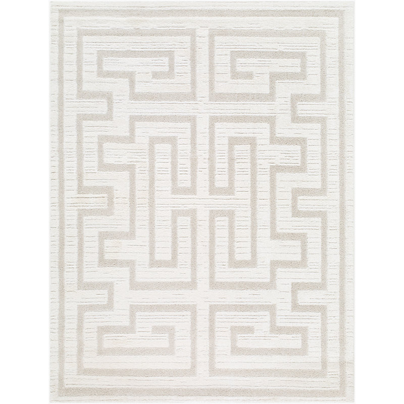 Tapis tissé à la machine Rachel Zoe X Livabliss The Studio, Ivoire ivoire, Rectangle 7 pi 1 po x 10 pi