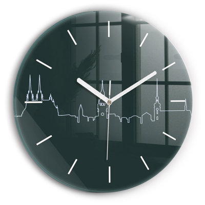 Glass Wall Clock