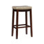 Bartonville Counter & Bar Solid Wood Backless Stool with Upholstered Seat-866721035-875261410