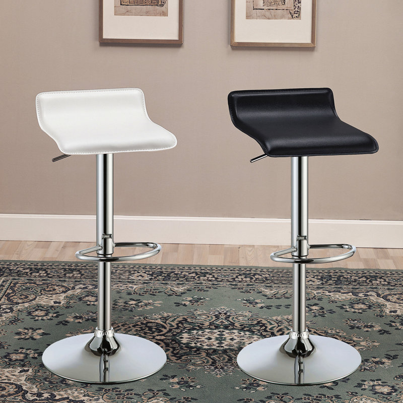 Tabouret de bar ajustable blanc (ensemble de 2), pour la maison