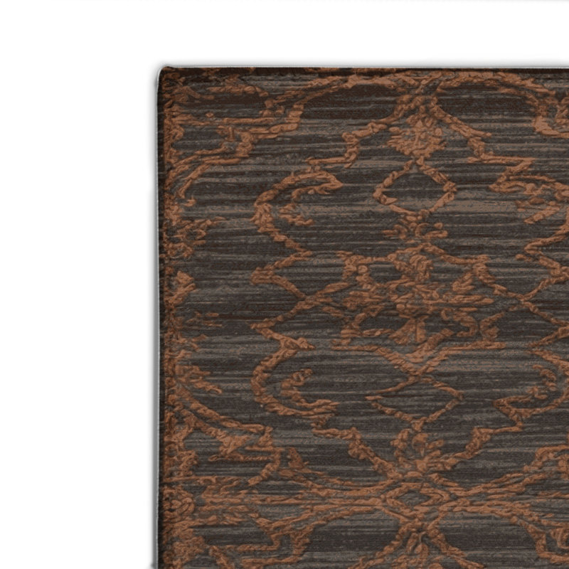 Tapis brun intérieur et extérieur Trellis, Rectangulaire 2 pi x 3 pi