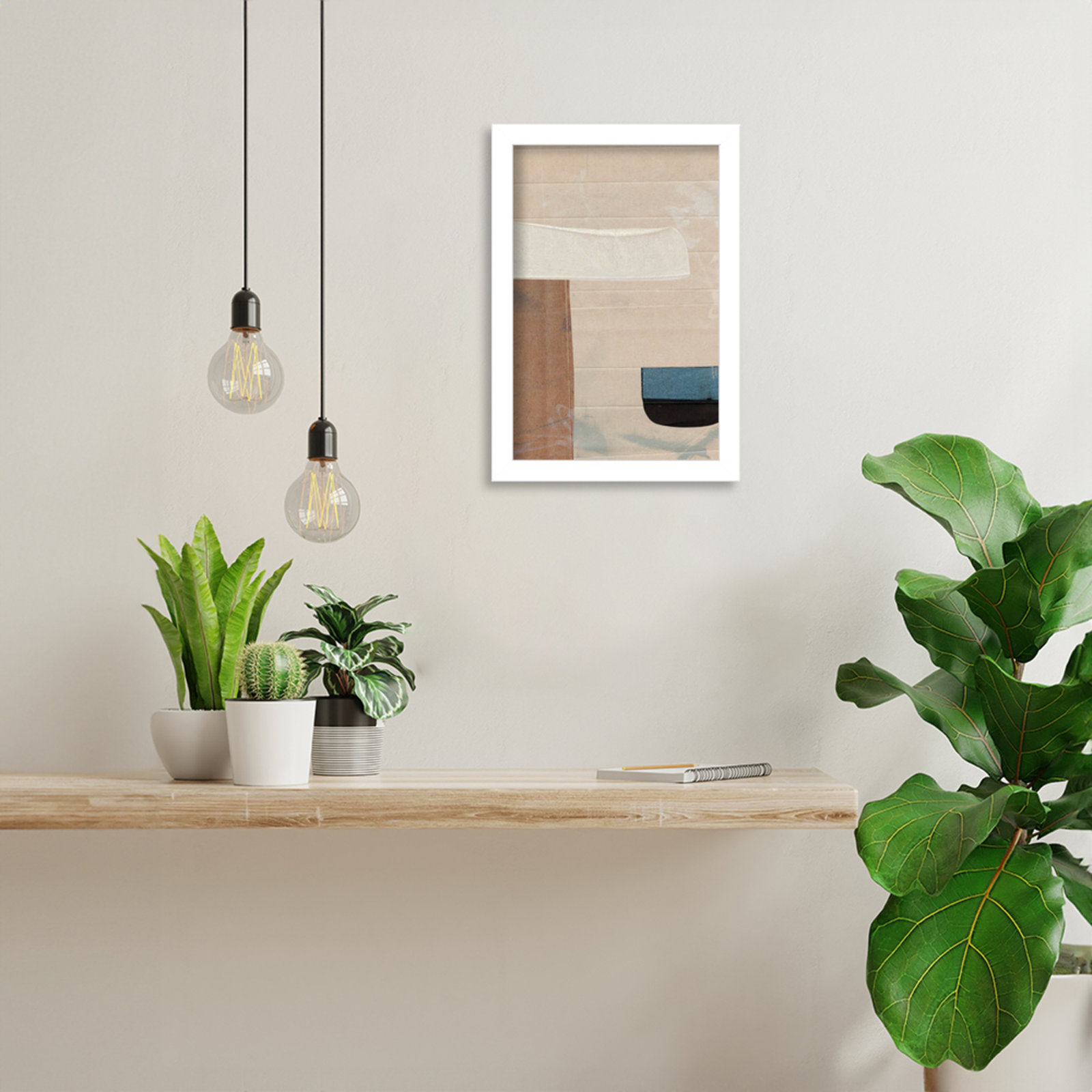 Cleve "Sauna Serenity" Print by Dan Hobday, White, 13" H x 9" W